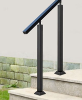 JBM Garde-corps d'extérieur en acier inoxydable à angle réglable pour escaliers – Balustrade de sécurité durable, finition miroir/mate, simple