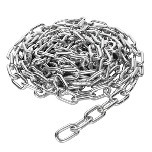 Chaîne à rouleaux en acier inoxydable poli robuste 304/316, épaisseur de 3 mm à 8 mm, pour clôture extérieure, portail, portes de <span class=keywords><strong>garage</strong></span>, chaîne oscillante - Product Image 1
