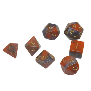 De mármol al por mayor Multi-color 7pcs <span class=keywords><strong>RPG</strong></span> y DND dados de juego de dados poliédricos conjunto - Product Image 3