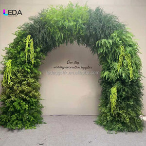 LEDA Artificial Greenery <b>Arch</b> Wedding <b>Decoration</b> Natural Style Handmade Mixed Leaves High Simulation Reusable - Product Image 1