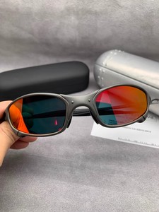 Occhiali da Sole Sportivi UV400 con Lenti Polarizzate a Specchio, Montatura in Metallo, Stile Juliet alla Moda, Tecnologia Y2K, Copertura Completa Nero Canna di Fucile - Product Image 2