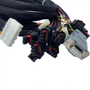 工厂定制汽车 ECU 延长线束，带编织套管，德式连接器，用于发动机控制系统 - Product Image 4