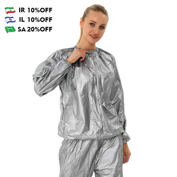 Weight Loss Silver Sauna Suit Sweat Suit For Weight Loss Women