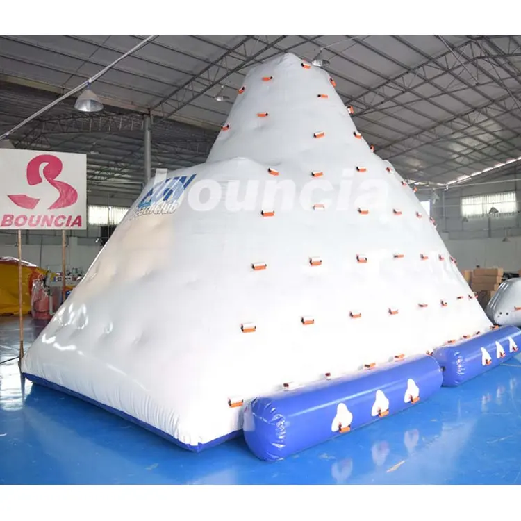 0.9mm PVC Tarpaulin Inflatable Iceberg Water Park Toys With Factory Price