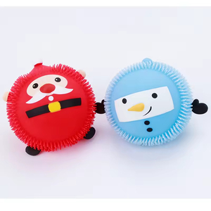 Wholesale 4 Inch Christmas <b>LED</b> Light up PU Material Stress <b>Ball</b> Fidget Toy for Boys & Girls - Product Image 5