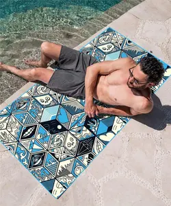 Лучшее замшевое плетеное негабаритное пляжное полотенце из микрофибры для путешествий по серфингу