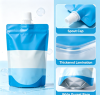 Pochette souple personnalisée avec bec verseur, en PE de qualité alimentaire, réutilisable, étanche à l'humidité, pour savon liquide, gel hydroalcoolique, shampoing, emballage de stockage
