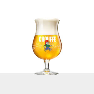 Verre à bière Chouffe 33 cl, verre à bière de type pint, design cartoon, passe au lave-vaisselle - Product Image 1
