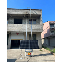 Treuil électrique à câble métallique pour panneaux solaires 20m 18m, machine de levage de briques, de pierres et de tuiles en acier, utilisation domestique, nouvelle télécommande
