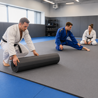 Tapis de sol pliables en vinyle pour judo, lutte, karaté, taekwondo, aikido, gymnastique et cheerleading, en rouleau, personnalisables, en XPE, pour la vente en gros