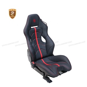 Asiento de Carreras de Fibra de Carbono Seca <span class=keywords><strong>458</strong></span> Speciale para <span class=keywords><strong>Ferrari</strong></span> <span class=keywords><strong>458</strong></span> 488 F8 SF90 296GTB 812 F12, Asiento de Pista Personalizado en Cuero y Microfibra de Gamuza - Product Image 6