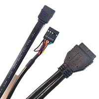 Carte d'extension USB 3.0 audio et casque pour panneau avant de boîtier d'ordinateur, en plastique durable, garantie usine 12 mois