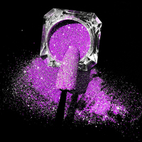 Poudre holographique scintillante pour ongles, poussière de diamant, décoration artistique