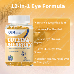 OEM Hot Bán Blueberry <span class=keywords><strong>Lutein</strong></span> Ester Gummies mắt Vitamin bổ sung <span class=keywords><strong>lutein</strong></span> Zeaxanthin Gummy <span class=keywords><strong>Lutein</strong></span> Gummies cho đôi mắt - Product Image 2