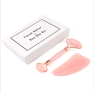 Quartz Gua Sha Set Producto DE CUIDADO DE LA SALUD antienvejecimiento Rodillo de jade facial Herramienta de cuidado de la piel para la cara - Product Image 5