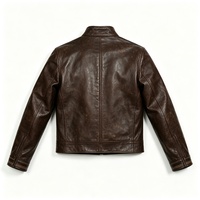 Veste personnalisée en gros, style streetwear, minimaliste, rétro, marron foncé, effet vieilli, délavé à l'huile et au cire, vintage