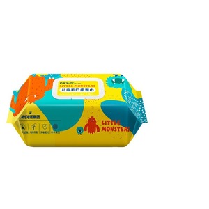 Haier's Hynoinnovate Children's <b>Hand</b> and Mouth <b>Wipes</b>, 80 <b>wipes</b>, Baby & Toddler <b>Wipes</b>, Pull-out Cartoon Design - Product Image 3