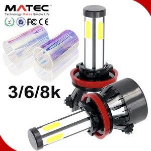 Faros delanteros de xenón halógeno para coche, piezas de faros delanteros para coche, 3/6/8K, haz alto universal, haz bajo H11 HB3 HB4 H16 H27, tricolor - Product Image 2