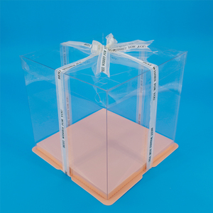 8 pollici di Togliere Tutti I PET Trasparente Da Forno Torta di Alimentazione di Plastica Contenitore di Imballaggio <span class=keywords><strong>per</strong></span> la Torta - Product Image 2
