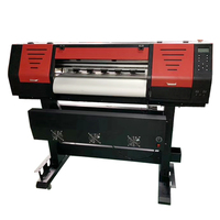 Impresora de vinilo de transferencia de calor de 70cm, sistema automático de tapado hacia arriba y hacia abajo, impresora solvente ecológica de tamaño pequeño, trazador de ropa