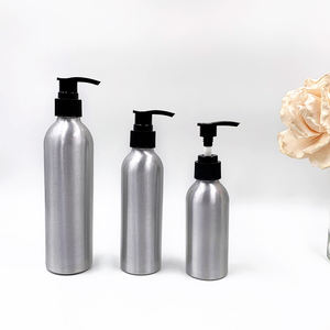 Botellas de aluminio vacías de 100ml, 150ml, 200ml para crema corporal, champú, con bomba dosificadora de plástico, envases cosméticos. - Product Image 1