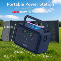 Sistema de Energía Solar Portátil para Acampar al Aire Libre con Certificación CE RoHS, Generador Solar de 200W 300W 400W 500W, Estación de Energía Portátil