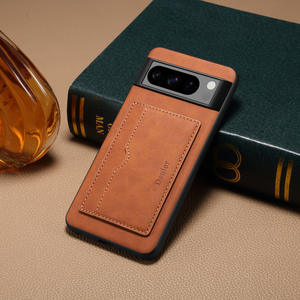 Denior | Funda de teléfono de cuero PU con inserción de tarjeta retro resistente a caídas para <span class=keywords><strong>GOOGLE</strong></span> - Product Image 1