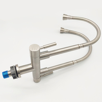 Robinet de cuisine à eau froide simple en acier inoxydable 304 sans plomb pour hôtel, restaurant, appartement, buffet, usine de Kaiping