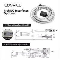 Lecteur de codes-barres industriel fixe filaire USB Ethernet LONVILL à lecture irrégulière de codes DM