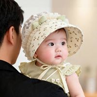 Sombrero de Sol Delgado para Bebés y Niños Pequeños, Gorra de Sol a Rayas con Diseño de Mariposa, Transpirable y Ajustable