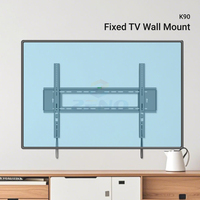 Soporte de Pared para TV de Acero Delgado Zeno Wholesale, para LED/LCD/Plasma de 80-120 Pulgadas, Soporte de Monitor Estándar VESA, Soporte para TV K90