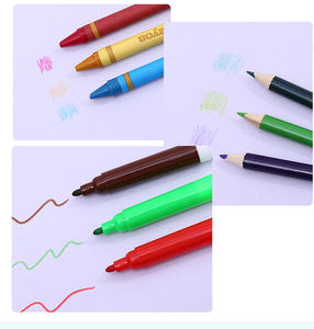 Factory Direct 208 Sets of Kids Painting <b>Gift</b> <b>Box</b> Student Crayons Watercolor <b>Pen</b> Brush Set - Product Image 3