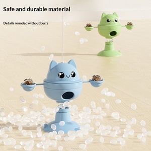 Jouet interactif durable pour chat, petit et amusant, avec distributeur de friandises pop-up et roue tournante, en matériau TPR, sans danger pour les chats - Product Image 2