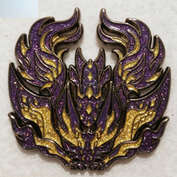 Badge personnalisé en alliage de zinc 3D, émail, impression UV, couleur personnalisée, style antique, logo personnalisé, épingles souvenir, cadeaux pour équipes d'anime