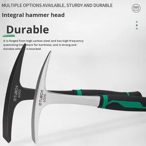 Marteau d'exploration multifonction, <span class=keywords><strong>pioche</strong></span>, fendeur de bois de chauffage d'extérieur, outil d'exploration géologique, alpinisme, une seule pièce - Product Image 2