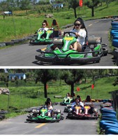 Kart électrique tout-terrain à quatre roues pour enfants et adultes, version 4 temps, pour piste simple ou double, type buggy de plage