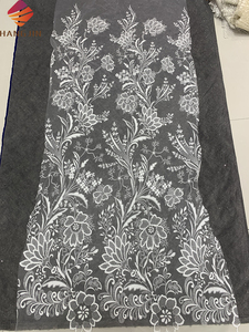 Nuevo estilo, tela <span class=keywords><strong>de</strong></span> encaje <span class=keywords><strong>de</strong></span> tul pegada con purpurina <span class=keywords><strong>de</strong></span> lujo brillante, patrón <span class=keywords><strong>de</strong></span> flores, tela <span class=keywords><strong>de</strong></span> red <span class=keywords><strong>de</strong></span> piedra con purpurina 3D para <span class=keywords><strong>vestido</strong></span> <span class=keywords><strong>de</strong></span> fiesta <span class=keywords><strong>de</strong></span> <span class=keywords><strong>moda</strong></span> - Product Image 3