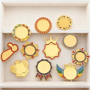 Insignia Metálica Personalizada con Diseño Propio, Pin de Solapa en Blanco para Pintar con Pegamento o Esmalte, para Actividades Escolares o Emblemas - Product Image 1