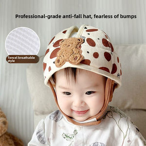 Casco de Seguridad Anticaídas para Bebés que Aprenden a Caminar, Gorro Protector de Cabeza Ajustable y Transpirable para Bebés, Gorro de Algodón Suave Lavable para Niños Pequeños - Product Image 2
