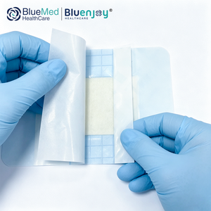 Apósito de <span class=keywords><strong>alginato</strong></span> de silicona Bluenjoy súper absorbente para el cuidado de heridas, dispositivo médico desinfectante EOS, certificado CE, 3 años de vida útil - Product Image 3