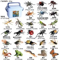 Simulación realista de PVC sólido, abeja, Araña, mariposa, unicornio, insecto salvaje, modelo Animal, bromas, adornos estáticos decorativos, Juguetes