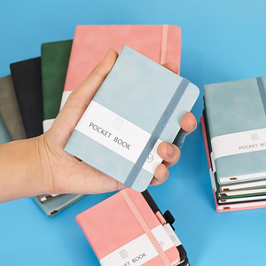 Cá nhân máy tính xách tay biểu tượng tùy chỉnh khuyến mại A5 A6 A7 100 sheets Tạp Chí máy tính xách tay PU da bìa cứng máy tính xách tay với băng - Product Image 4