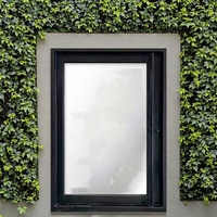Porte pivotante moderne en acier inoxydable et verre, isolation phonique, finition en fer forgé pour grande entrée principale, ouverture latérale, villa