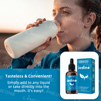 Gouttes de soutien Iode Potassium Iodure Liquide Supplément de santé stimulant l'énergie sans goût pour adultes et femmes enceintes