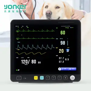 15.1 אינץ מגע מסך multiparameter וטרינרית צג לחיות מחמד כלב חתול כפול ערוץ אנטי דפיברילציה וטרינר צג