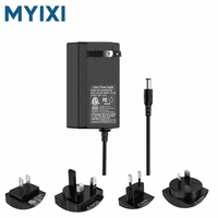 Adaptador de Corriente de Pared MYIXI de 60W, 12V 5A, Enchufe para Luz LED y Amplificador de CCTV, Material de PC, CA 100-240V a CC 12V