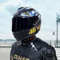 Casque de moto intégral Kike ABS certifié 3C DOT, quatre saisons, pour hommes et femmes, tailles S-3XL, casque de sécurité pour la course à moto
