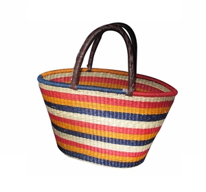 Bolso de Hombro Tejido de Jacinto de Agua con Estructura Suave, Estilo Hobo, para un Look Diario Relajado, Exportación Internacional, Gran Capacidad - Product Image 3