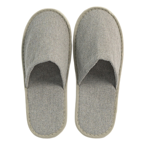Pantuflas de Hotel Ecológicas Biodegradables de Lino, Material Natural, Pantuflas Desechables para Huéspedes, Amenidades Sostenibles para Resorts y Spas - Product Image 1