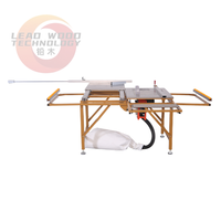 Scie à table coulissante portable avec fonctions de coupe et de rainurage en biseau à 45 degrés Conception pliable à moteur 220V